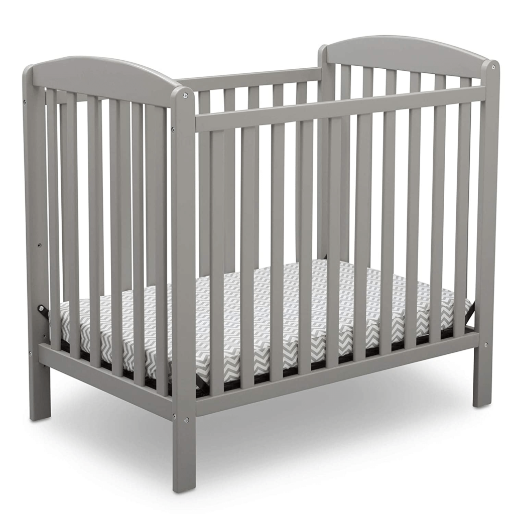 Delta Children Emery Mini Convertible Baby Crib With Mattress