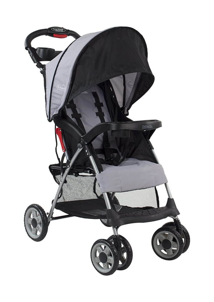 Kolcraft Cloud Plus Lightweight Easy Fold Compact Travel Stroller