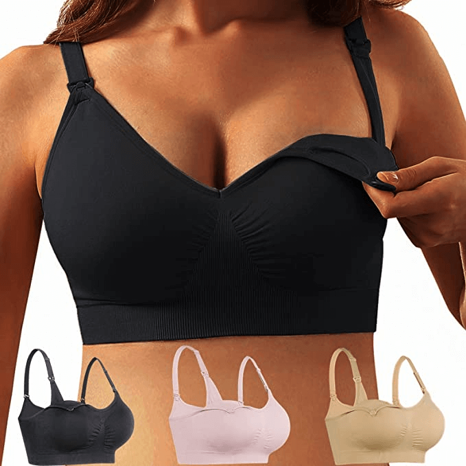 Ilove Sia Full Burst Nursing Bra Pack of 3-in-1